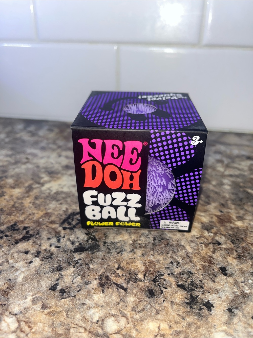 NEEDOH fuzz ball-purple